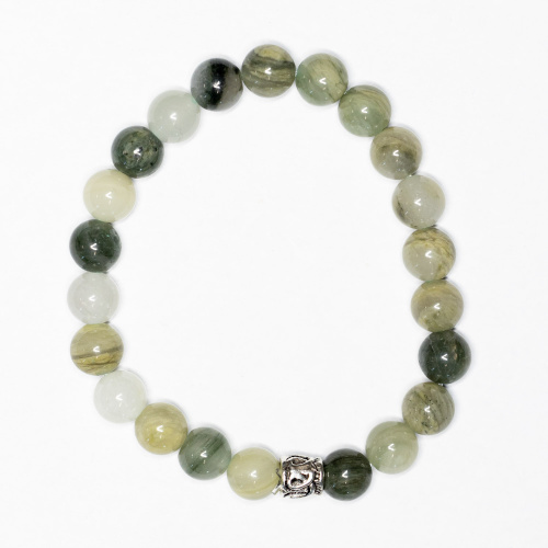 Grünes Jaspis Armband 8 mm